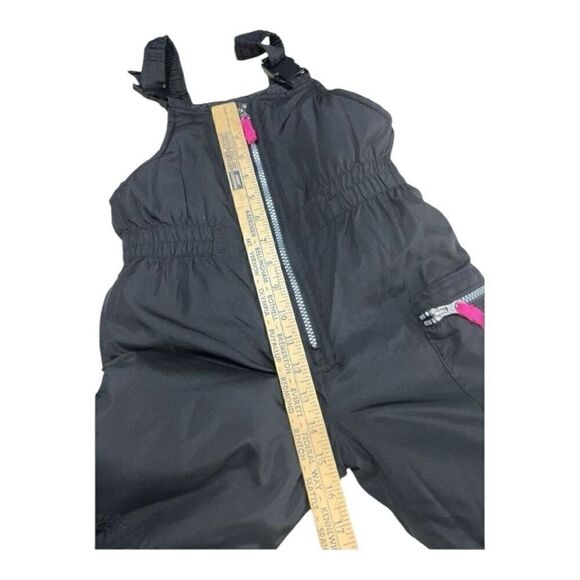 Carter's S/4 Snow Pants Black Bib Overalls Pant Overall Warm Winter Snow Zip Up - Picture 3 of 14
